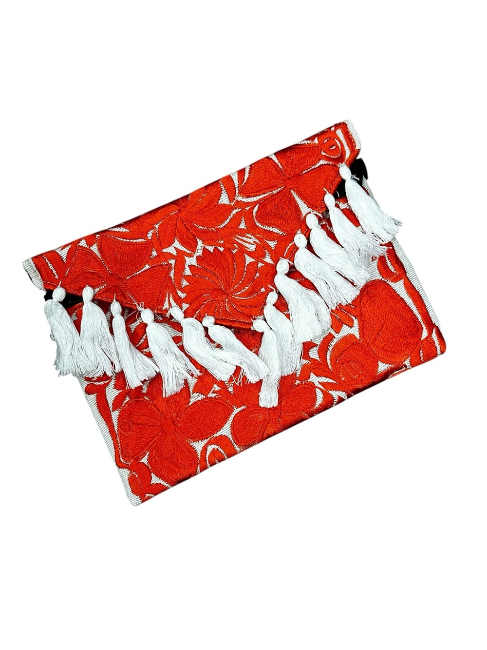 Mexican Embroidered Floral Clutch Bag
